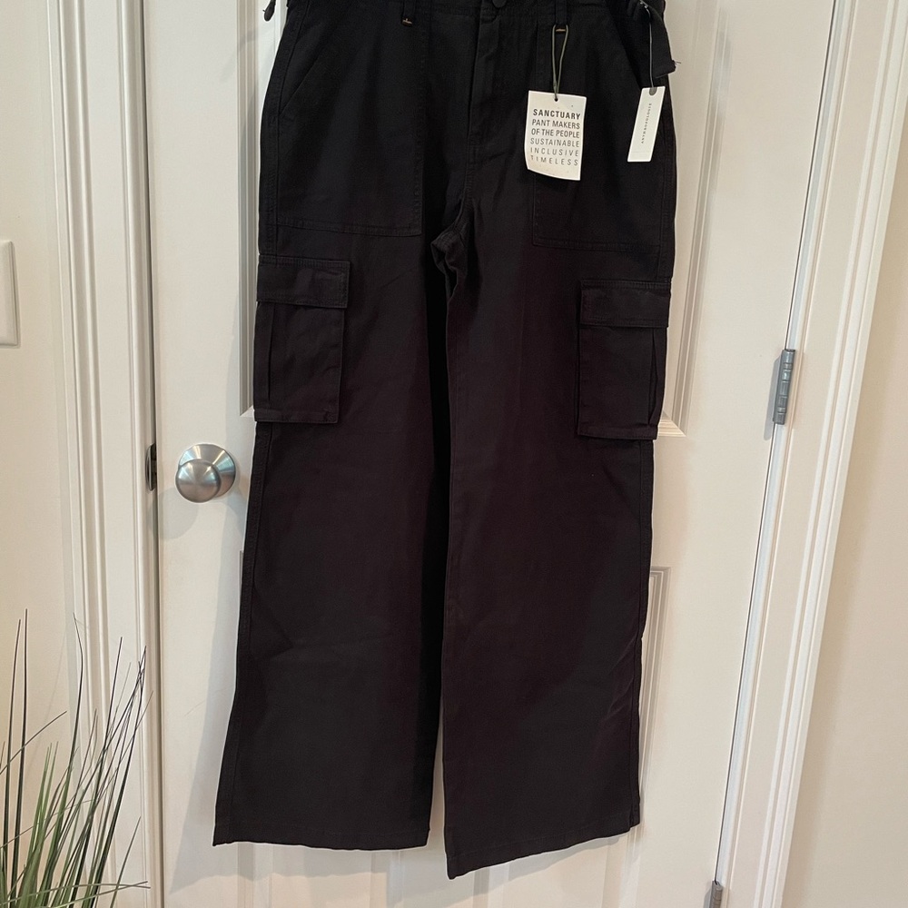 Anthropology Sanctuary Black Cargo Pants for Men